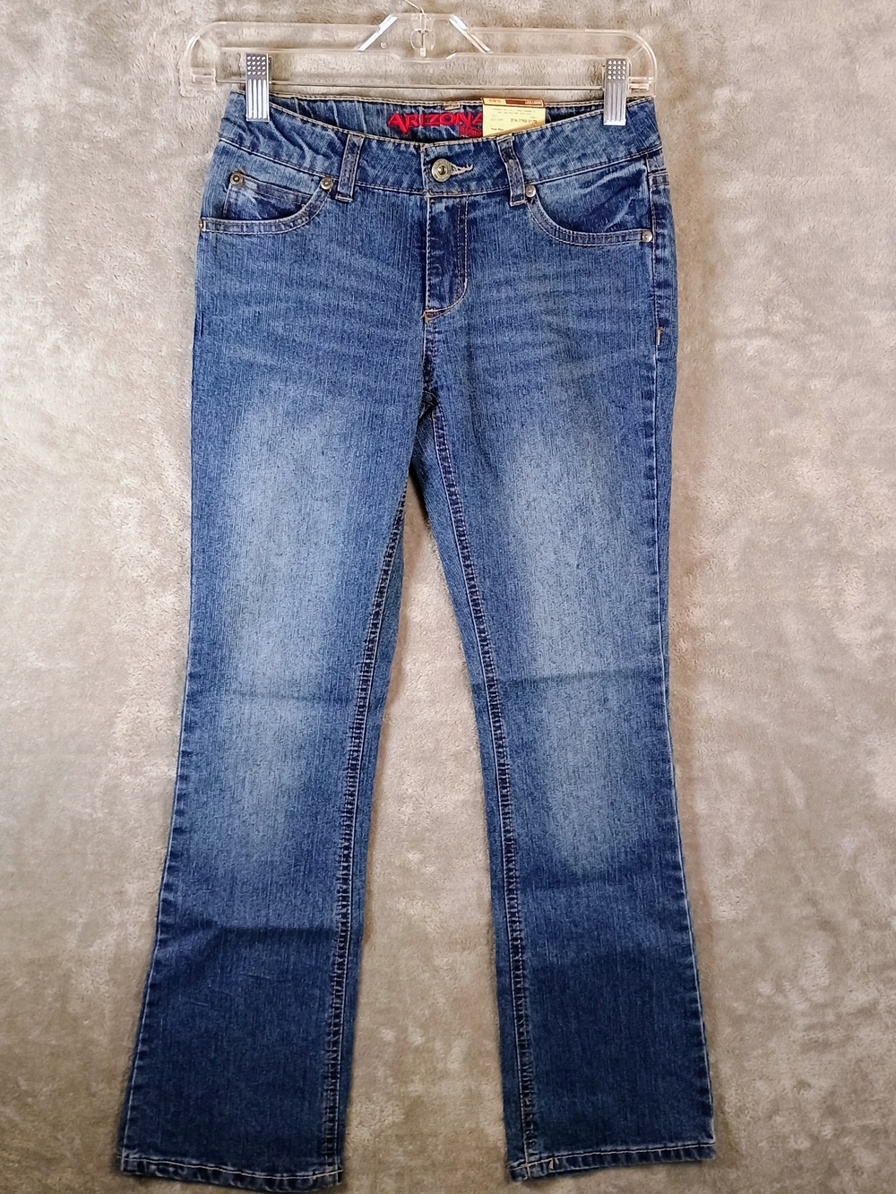 NWT Arizona Jean Company Girls Medium Blue Bootcut Western Style Jeans 12 REG